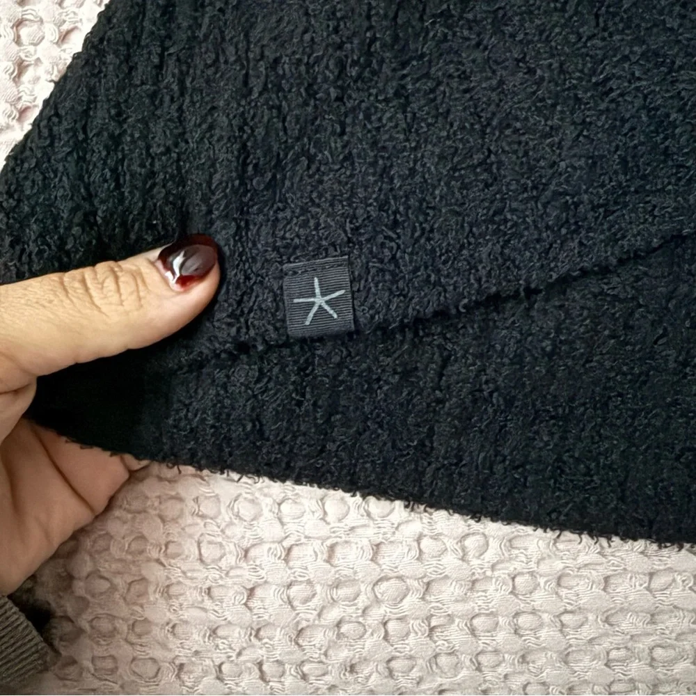 Barefoot Dreams CozyChic Lite Circle Cardigan – Black (XS/S) - Picture 5 of 9